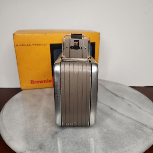 Vtg Kodak Brownie 8MM Model 2 Movie Camera 2 Lenses Box USA Made No Film Prop - Picture 11 of 17